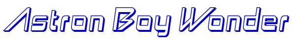 Astron Boy Wonder font